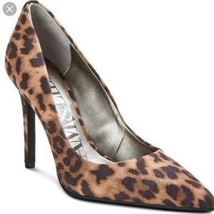 Sam & Libby Leopard Print Pointed Toe Heels